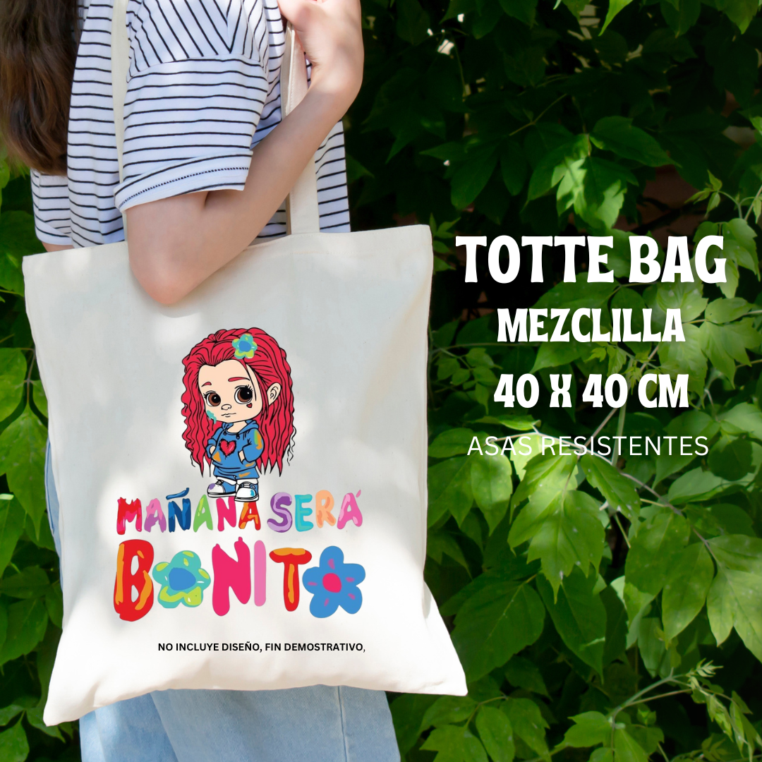 Set Tote Bag Mezclilla 6 pzaz