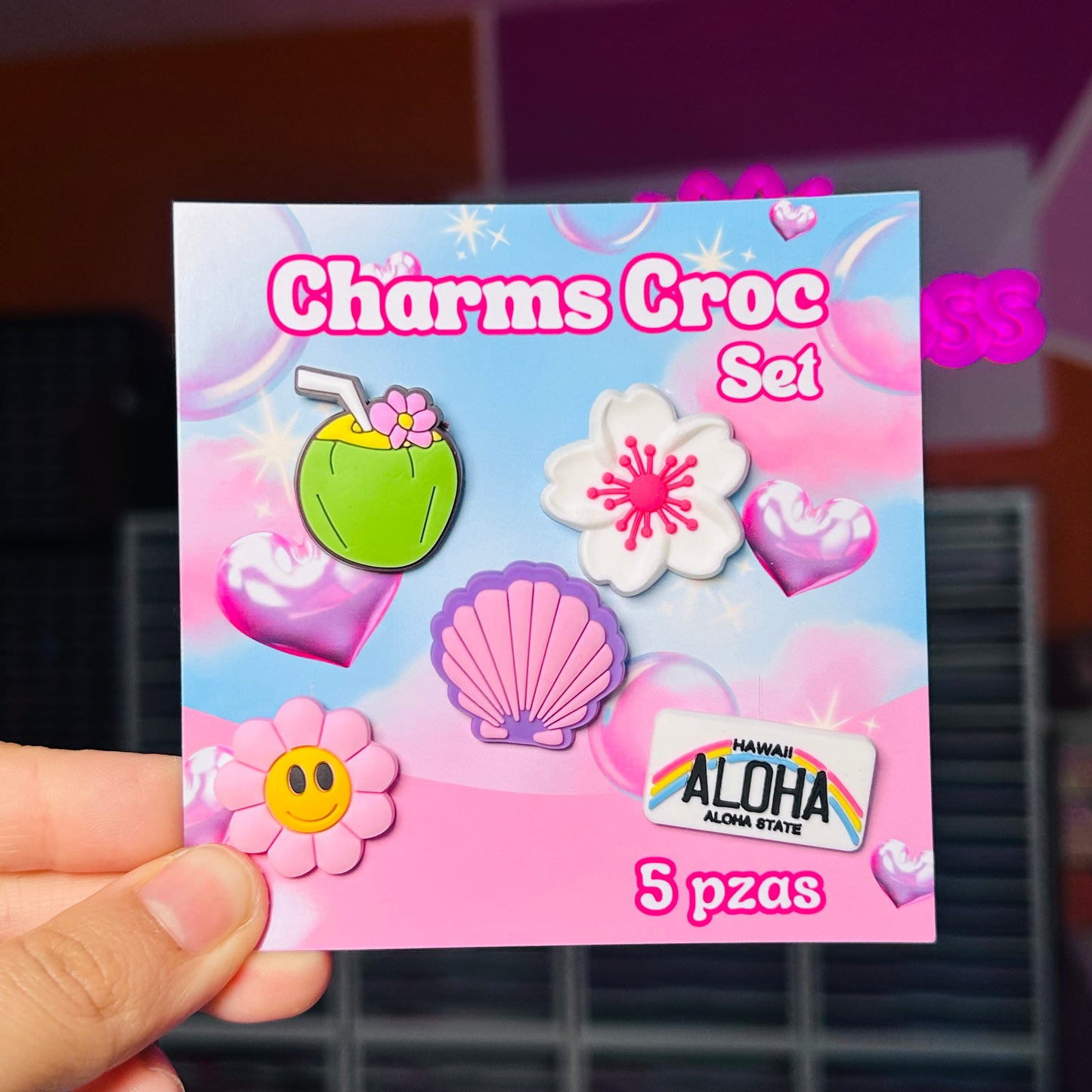 Set Charm Croc 16