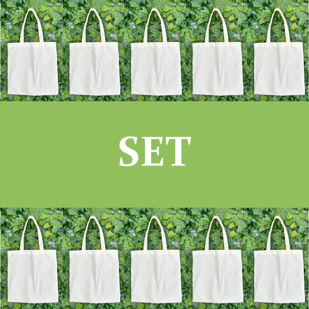 Set Tote Bag Manta 10 pzaz