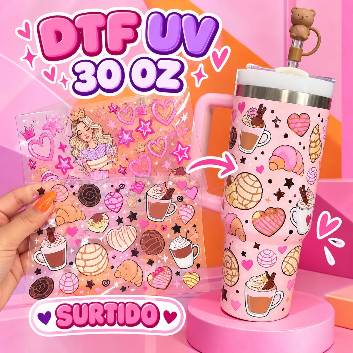 DTF UV 30 oz| Surtido
