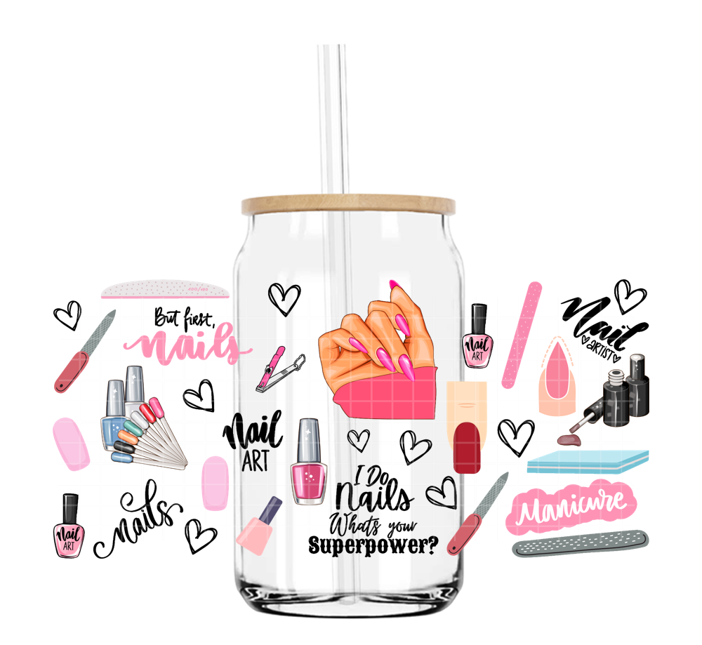 DTFUV 164 Girly Nail Art