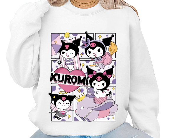 DTF Textil 29 Sanrio. Kuromi