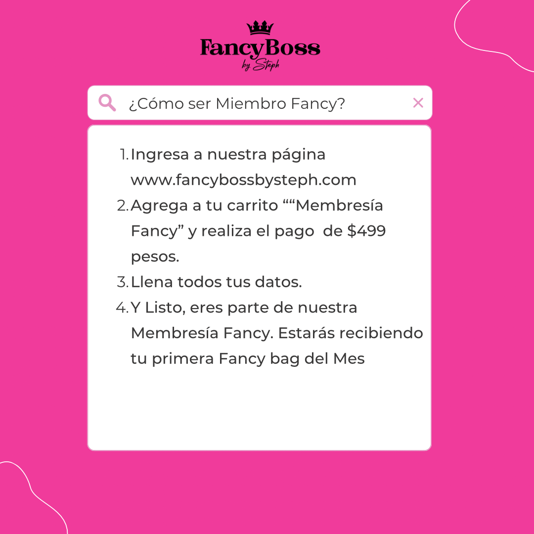 MEMBRESÍA MENSUAL "FANCY"