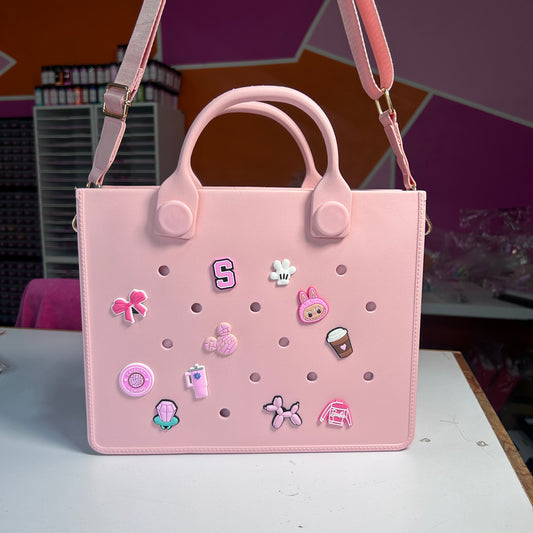 BOLSA CROC + 5 charms de regalo