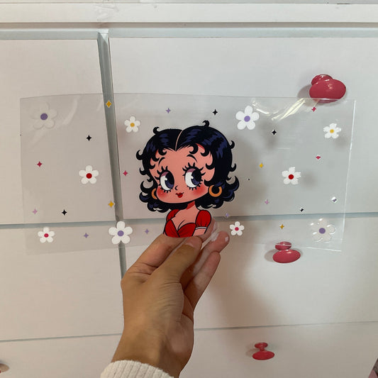 DTFUV 01 de 16 oz. Betty Boop flores