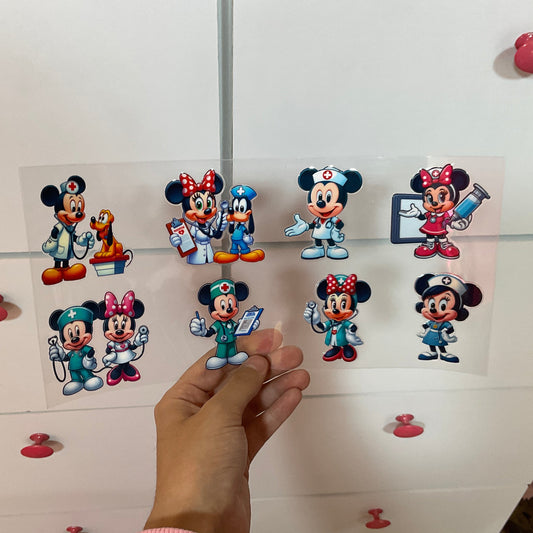DTFUV 31 Disney. Mickey y Minnie Mouse enfermera