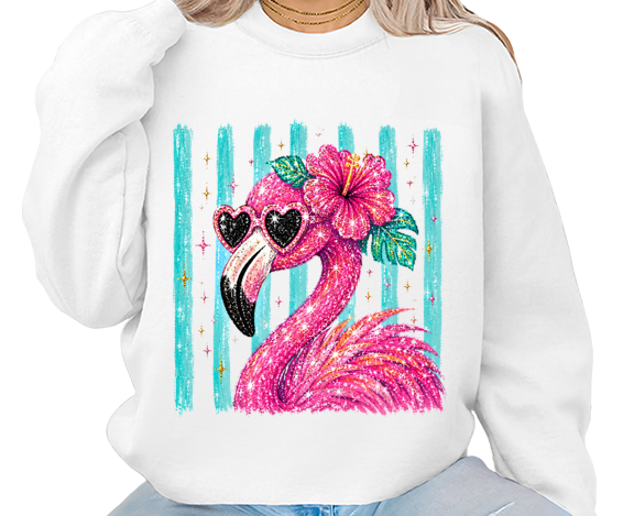 DTF Textil 03 Animales. Flamenco