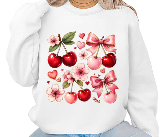 DTF Textil 02 Comida. Cerezas