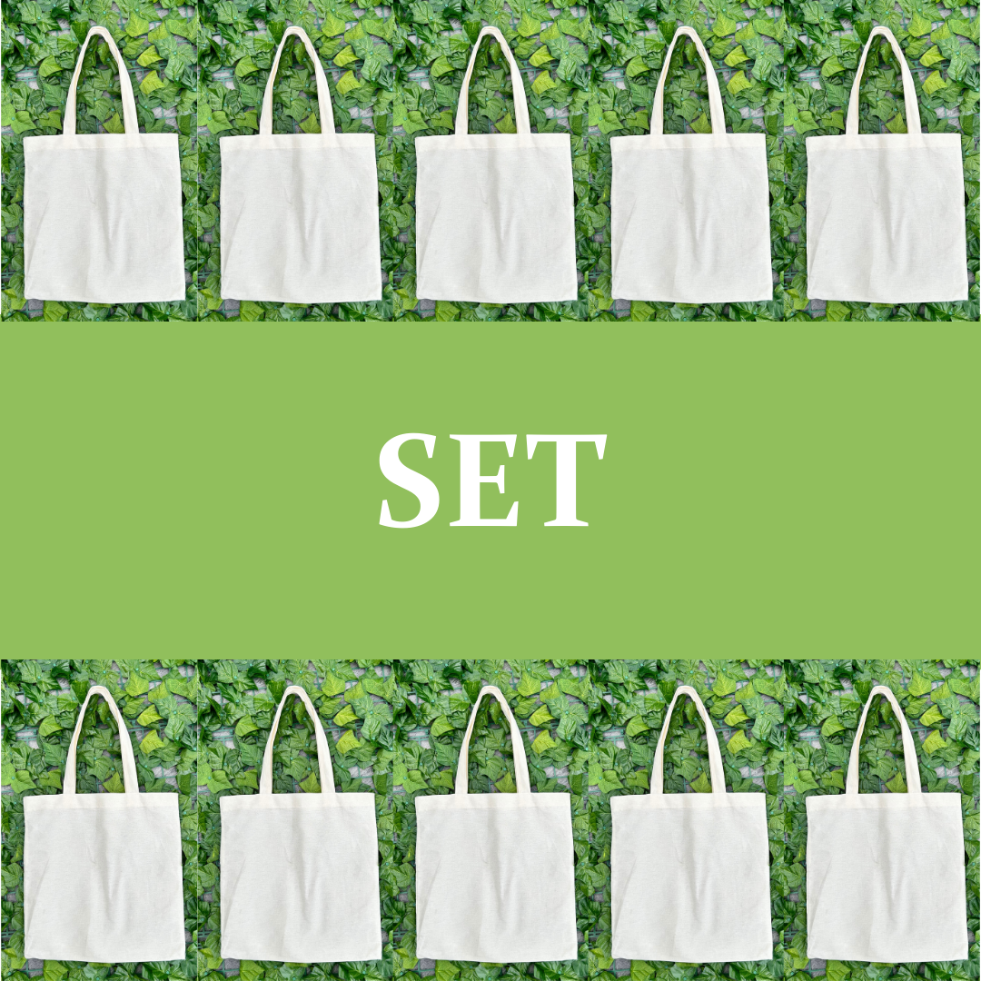 Set Tote Bag Blanket 10 pcs