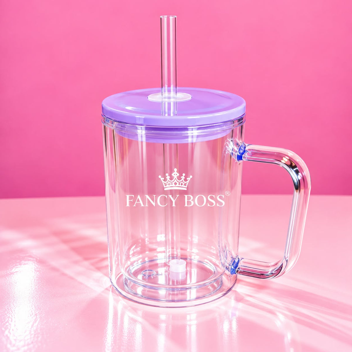 🥤✨ TAZA DOBLE PARED TRANSPARENTE 17 OZ ✨🥤