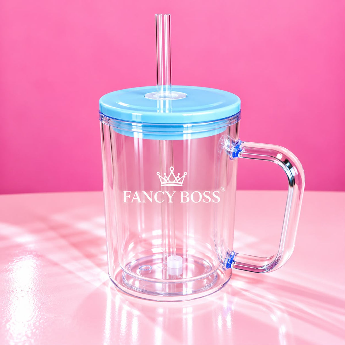 🥤✨ TAZA DOBLE PARED TRANSPARENTE 17 OZ ✨🥤