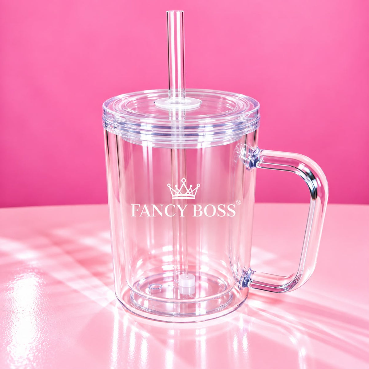 🥤✨ TAZA DOBLE PARED TRANSPARENTE 17 OZ ✨🥤