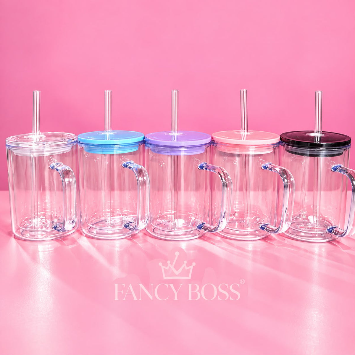 🥤✨ TAZA DOBLE PARED TRANSPARENTE 17 OZ ✨🥤