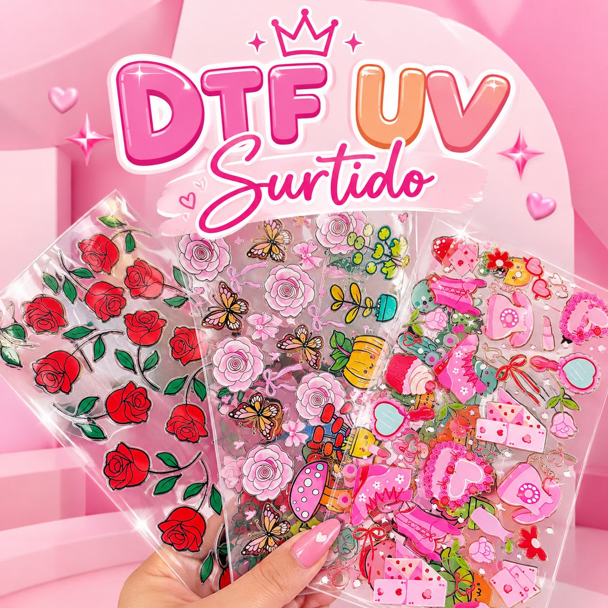 DTF UV Surtido | Diseños Variados
