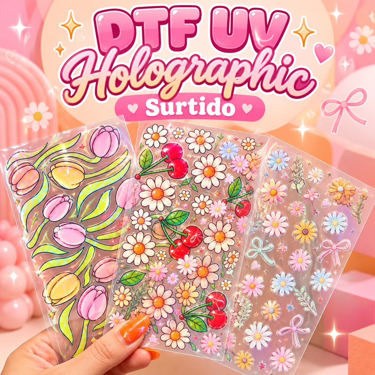 DTFUV Holográfico | Surtido